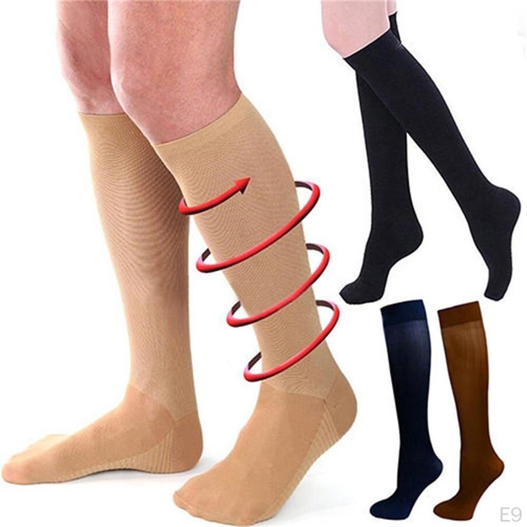 1 Pair Men Athletic Compression Socks Support Stockings Sleeve Ankle Care