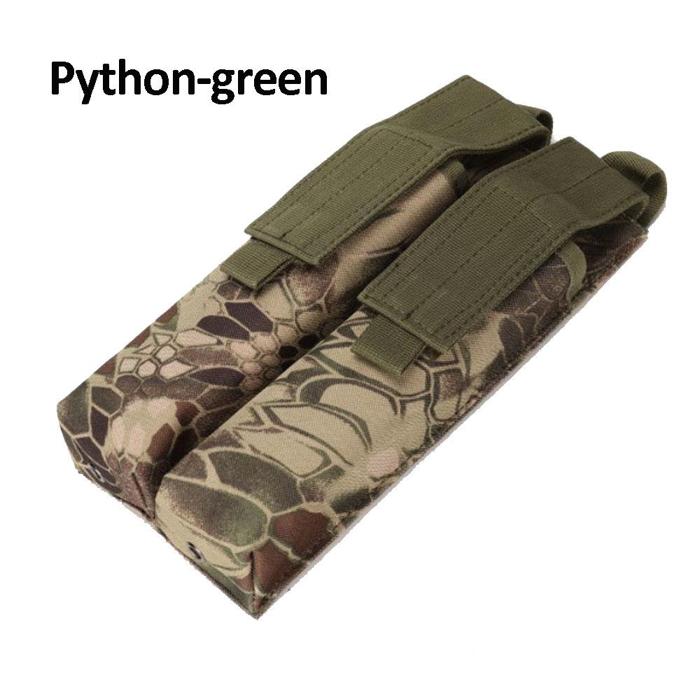 Сумка для магазинов Molle из нейлона 1000D, тактическая кобура для двух магазинов.