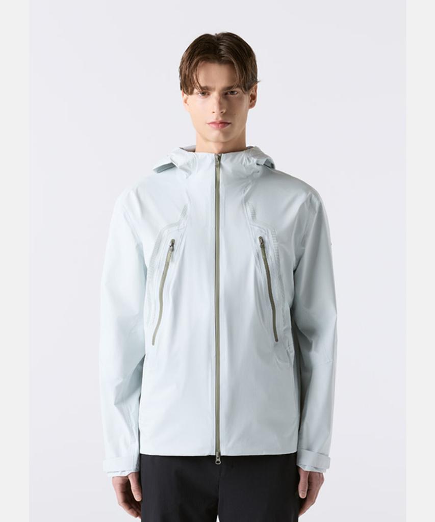 Descente Dualis 3-Layer Shell Jacket Light Grey Sr121Djk13