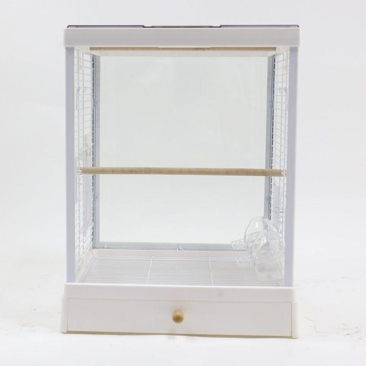 Dayang B6001/B4001 Клетка-вольер из закаленного стекла с двойными дверцами для волнистых попугайчиков