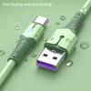 Charging Cable Type-C Charging TPE Silicone 5A Fast Soft Data Cord for Mobile