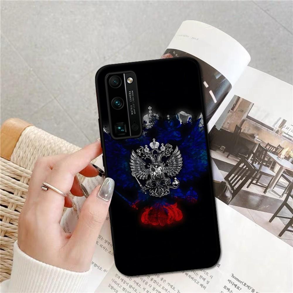 Russia Coat Of Arms Eagle Flag Phone Case For Huawei Honor 10 Lite 9 20 7A 9X 30 50 60 70 Pro Plus Soft Silicone Cover