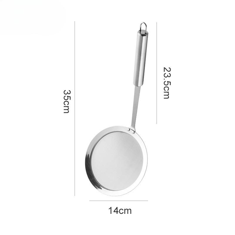 304 Stainless Steel Filter Oil Spoon 100 Mesh Filter Screen Household Hot Pot Foam Oil Partition Kitchen Filter Spoon