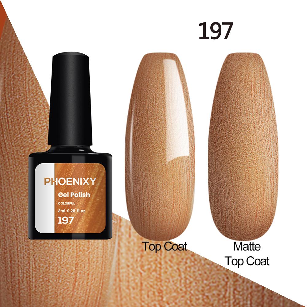 Лак для ногтей PHOENIXY, 8 мл, УФ-светодиодный гибридный лак для дизайна ногтей, гель-лайнер для маникюра, полупостоянная основа, верхнее покрытие, гель с блестками, блестящие цвета, гель