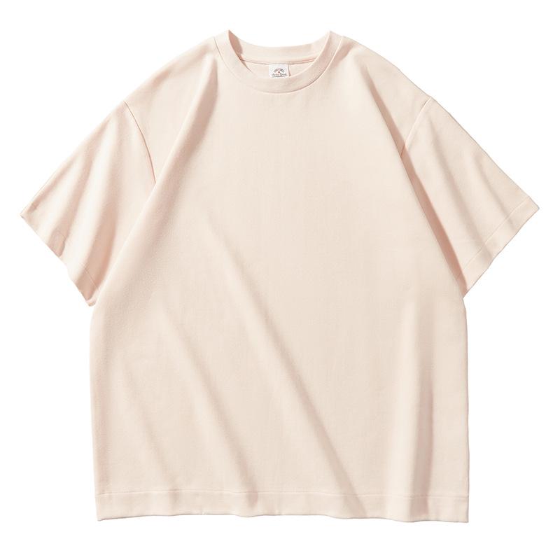 AG 300g Oversized Casual Drop Shoulder Heavyweight Custom Logo Short Sleeve Crew Neck Solid T-shirt