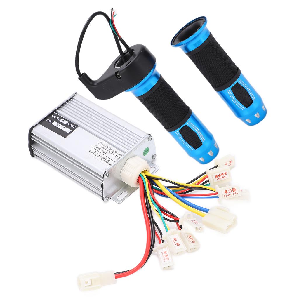 Brush Motor Controller Electric Bike Throttle Aluminum Rubber Bicycle Accessories for Scooters 36v