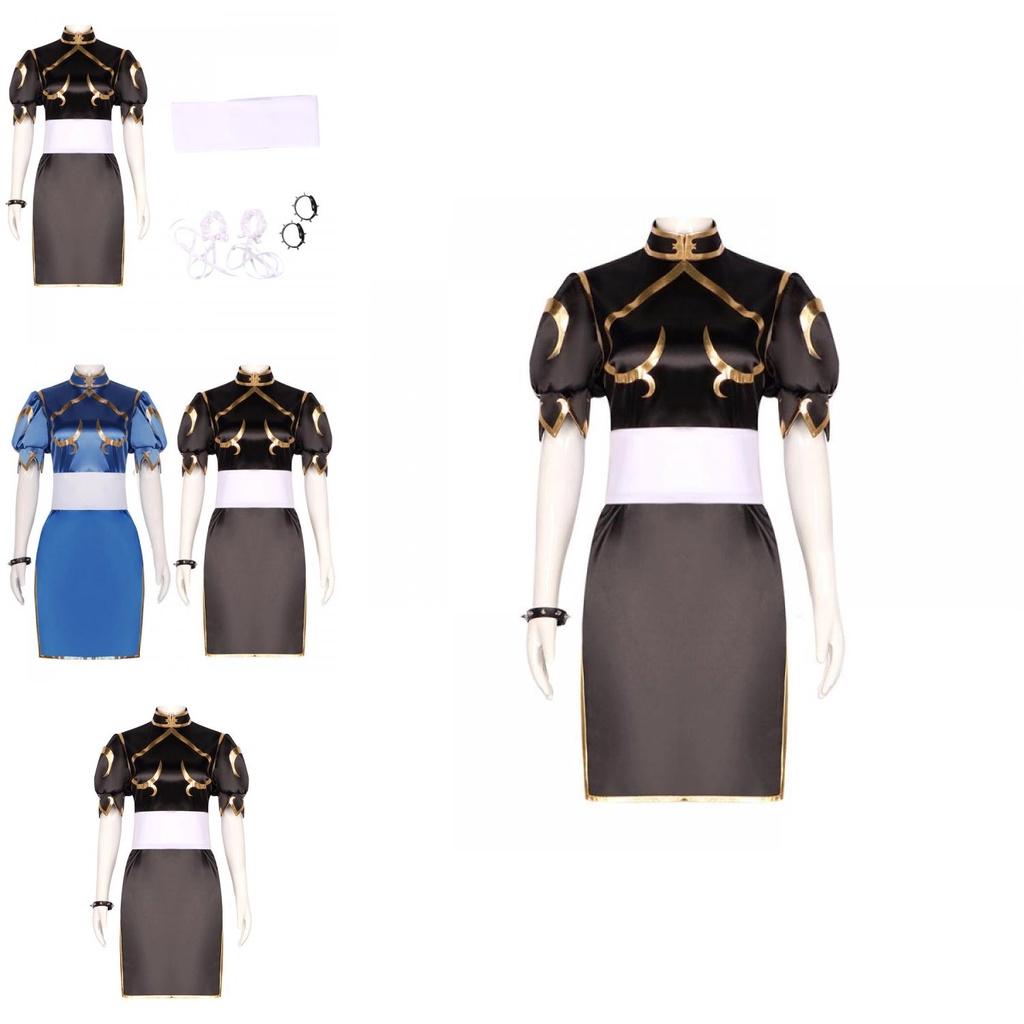 Street Fighter Apparel Chun-li Cosplay Outfit Polyester Material Spring 2023 Collection