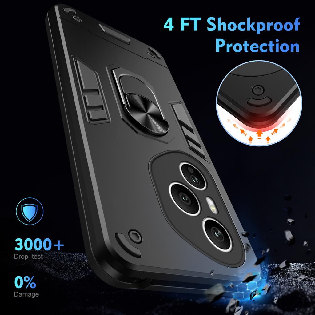 Противоударный чехол Military Armor для Honor 400 Pro 400 Lite 400Pro 400Lite Защитная крышка Держатель-кольцо Fundas Coque