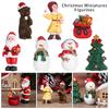 Santa Claus Xmas Tree Christmas Miniatures Figurines Desktop Ornament Micro Landscape Doll House