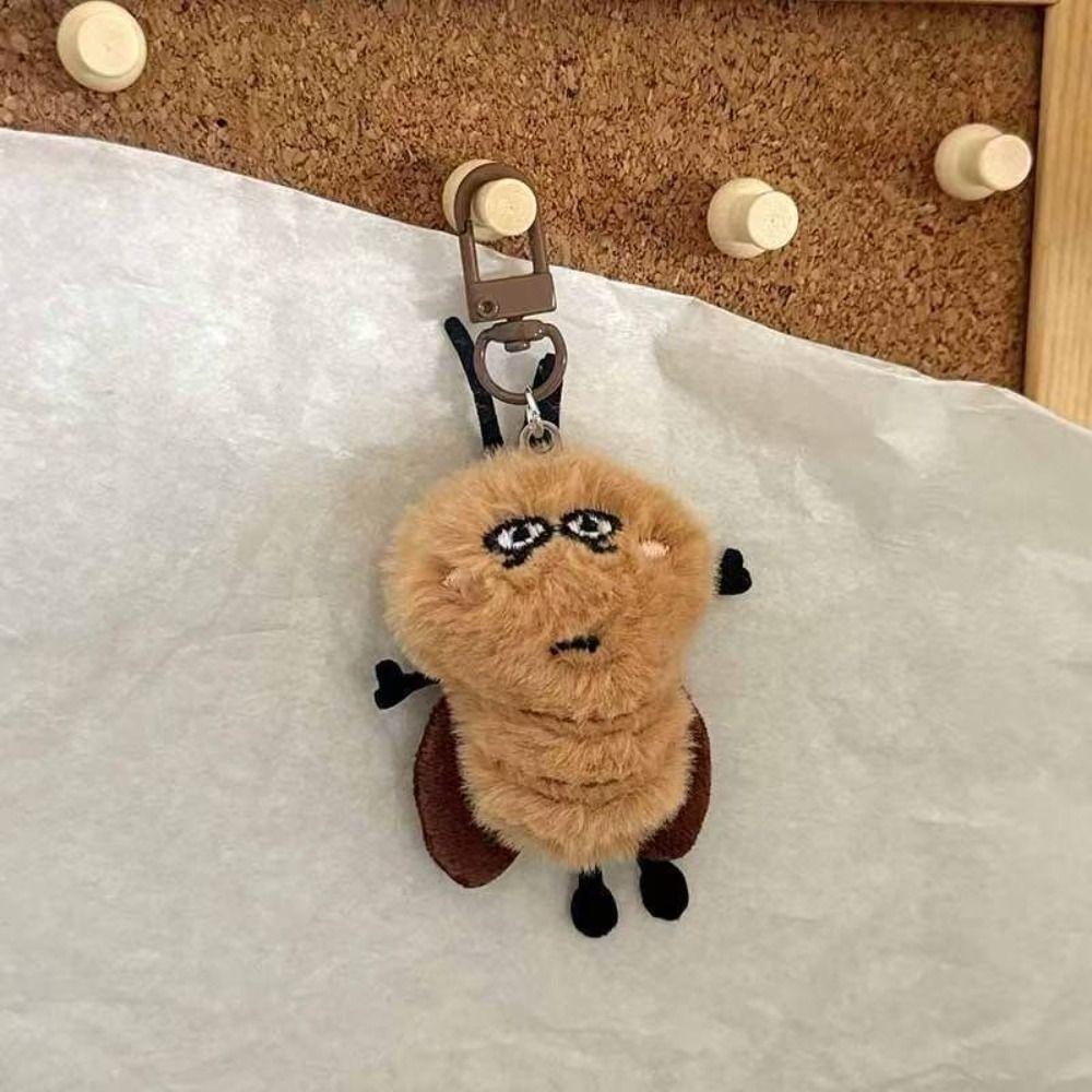Stuffed Animal Cockroach Plush Keychain Backpack Pendant Plush Insect Toy Handbag