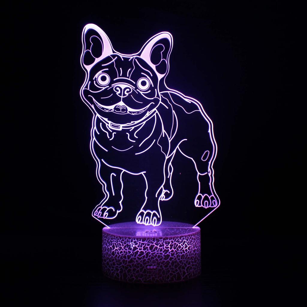 Cartoon Series 3D Night Light LED Colorful Touch Remote Control USB Creative Desk Lamp