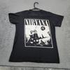 Футболка Nirvana Мужская Размер L Черная С Фото Графикой Группы Гранж Рок Музыка Унисекс Футболка