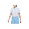 SS22 Solid Color Polo Shirt Women Tops Gray White DC3427-085