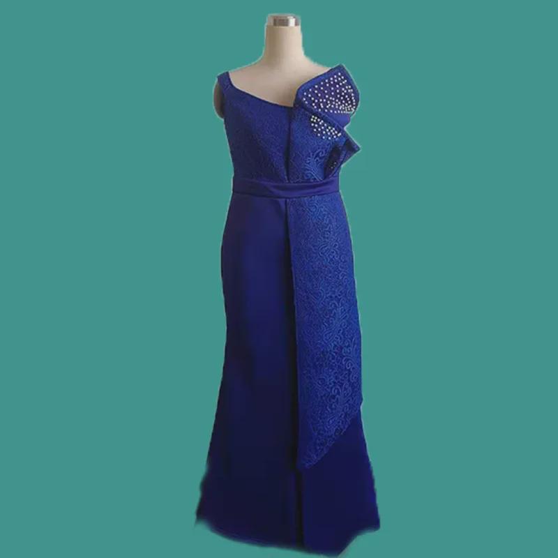 Женское платье на одно плечо весна/лето 2025 года, асимметричное кружевное, с бисером, облегающее, с рисунком в виде листьев лотоса