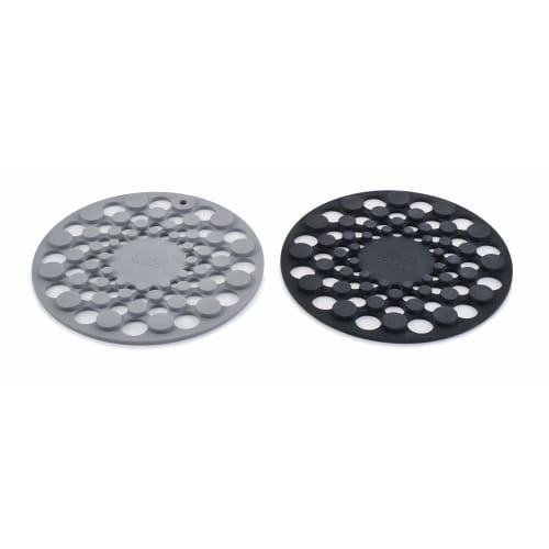 Joseph Joseph Spot-On Silicone Trivets, Set of 2, Heat-Resistant (220C), Dishwasher-Safe, Scratch-Resistant, Stain-Resistant, Stackable for Table/Cou