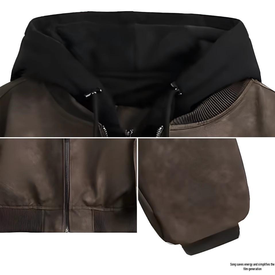 Мужская модная зимняя повседневная куртка в стиле Гонконга из двух частей с толстой хлопковой подкладкой