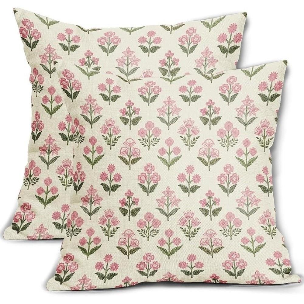 Vintage Floral Style Throw Pillow Cover Bohemian Sofa Pillowcase Patio Decor