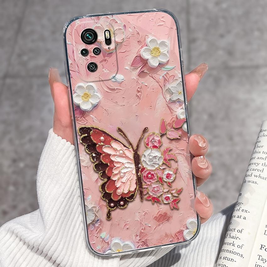 Милый чехол для телефона с котенком для Redmi Note 10 9 8 7 6 5A Pro 9T 8T 7S 10Lite Мягкий чехол Защитная пленка для экрана Высокое качество Пылезащитный чехол для Redmi Прозрачный чехол