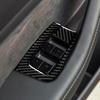 Real Carbon Fiber Car Window Switch Panel Cover Trim For 2017- Tesla Model 3