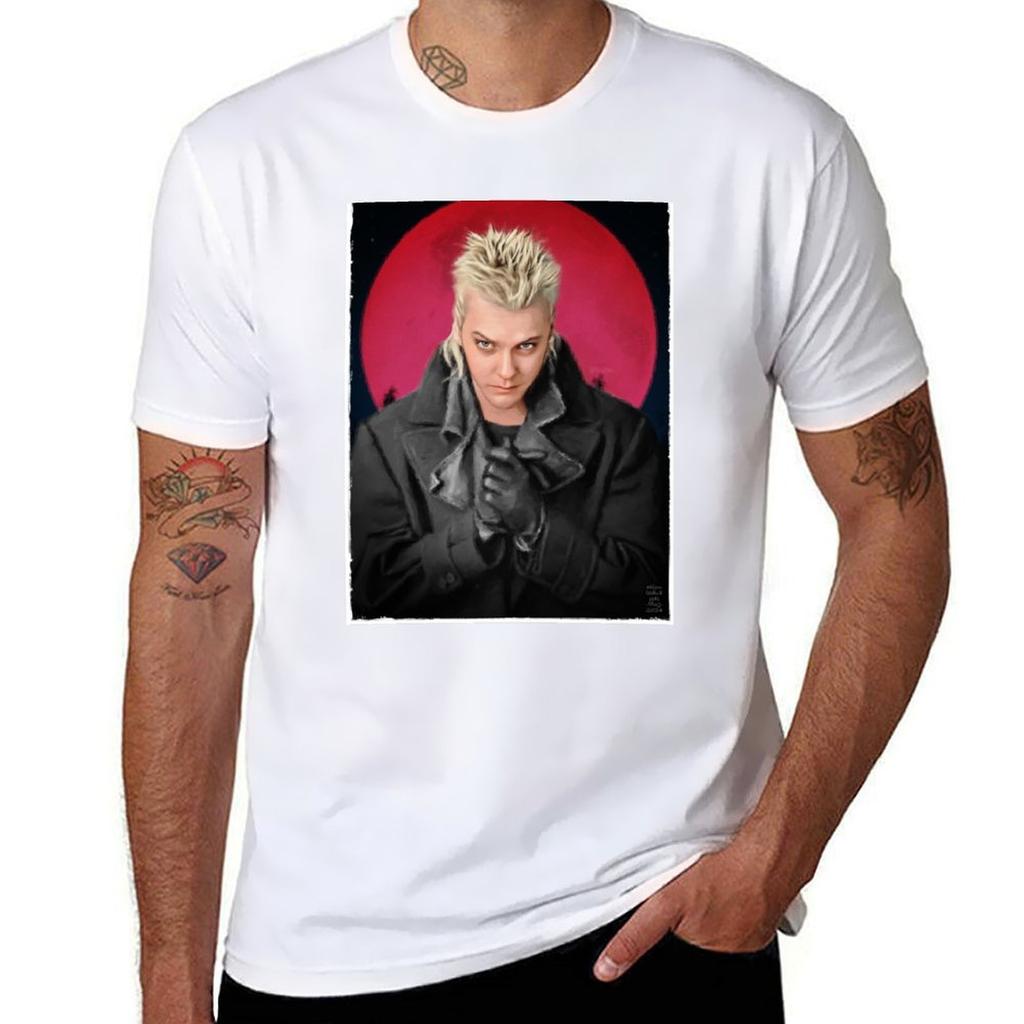The Lost Boys Blood Moon David Portrait TShirt Fashion Simple Casual Tee Shirt