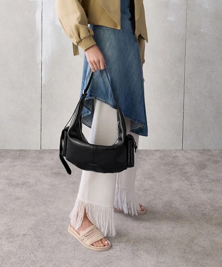 Charles & Keith Большая сумка-хобо Bessie с боковым карманом Ck2-80782833