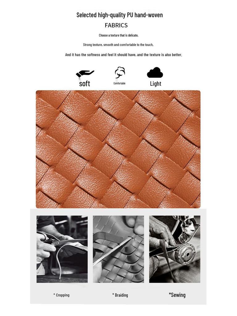 Винтажная плетеная сумка-тоут с металлической пряжкой - Универсальная сумка через плечо и кроссбоди