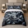 3 шт. Комплект постельного белья Juventus FC Мягкая простыня и две наволочки Декор для спальни дома