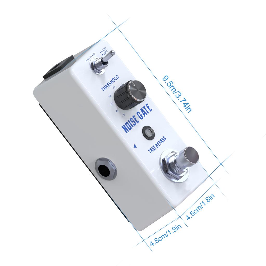 NOISE GATE Noise Reduction Guitar Effect Pedal 2 Modes(Hard/Soft) Full Metal Shell True