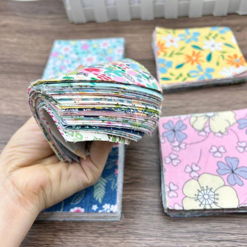 50 Штук Хлопок DIY Пэчворк Квадратный Пэчворк 10 x10 см Швейный Материал Стеганая Отделка Смешанный Стиль Ткань Ткань