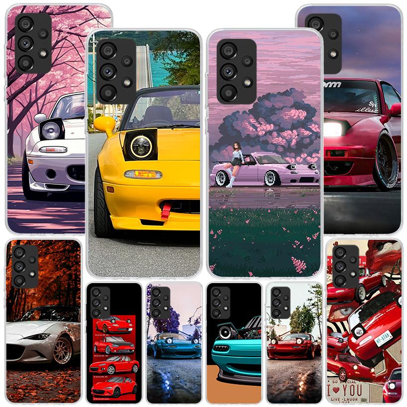 JDM Машина MX5 Милый Чехол для Телефона Для Samsung Galaxy A52 A32 A22 A12 A51 A31 A50S A30S A20S A10S Note 20 Ultra 10 Plus S10 A72 A71 Gal