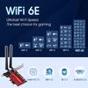 Fenvi FV AXE3000 Wi-Fi 6E AX210 BT 5.2 Беспроводной 5374 Мбит/с 2,4 ГГц 5 ГГц 6 ГГц WiFi 802.11AX AC Адаптер сетевой карты PCIExpress