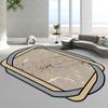 Modern Simple Special Shaped Large Area Living Room Carpet Irregular Plush Soft Bedroom Carpets Light Luxury Home Rug