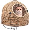 VidaXL Pet Carrier Cage for Cats 60x45x45 Cm Natural Willow