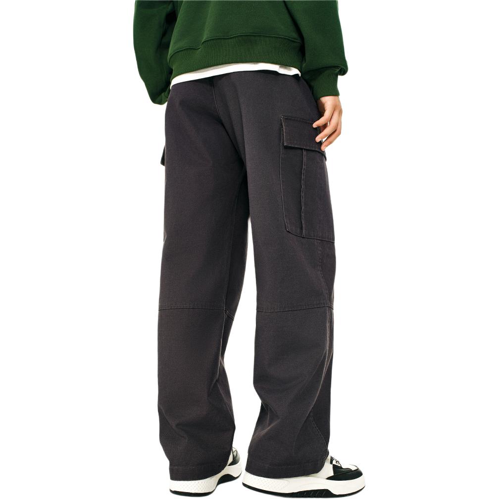 Anta Свободные прочные тканые повседневные брюки мужские низы цвета земли-серый 952448502-3