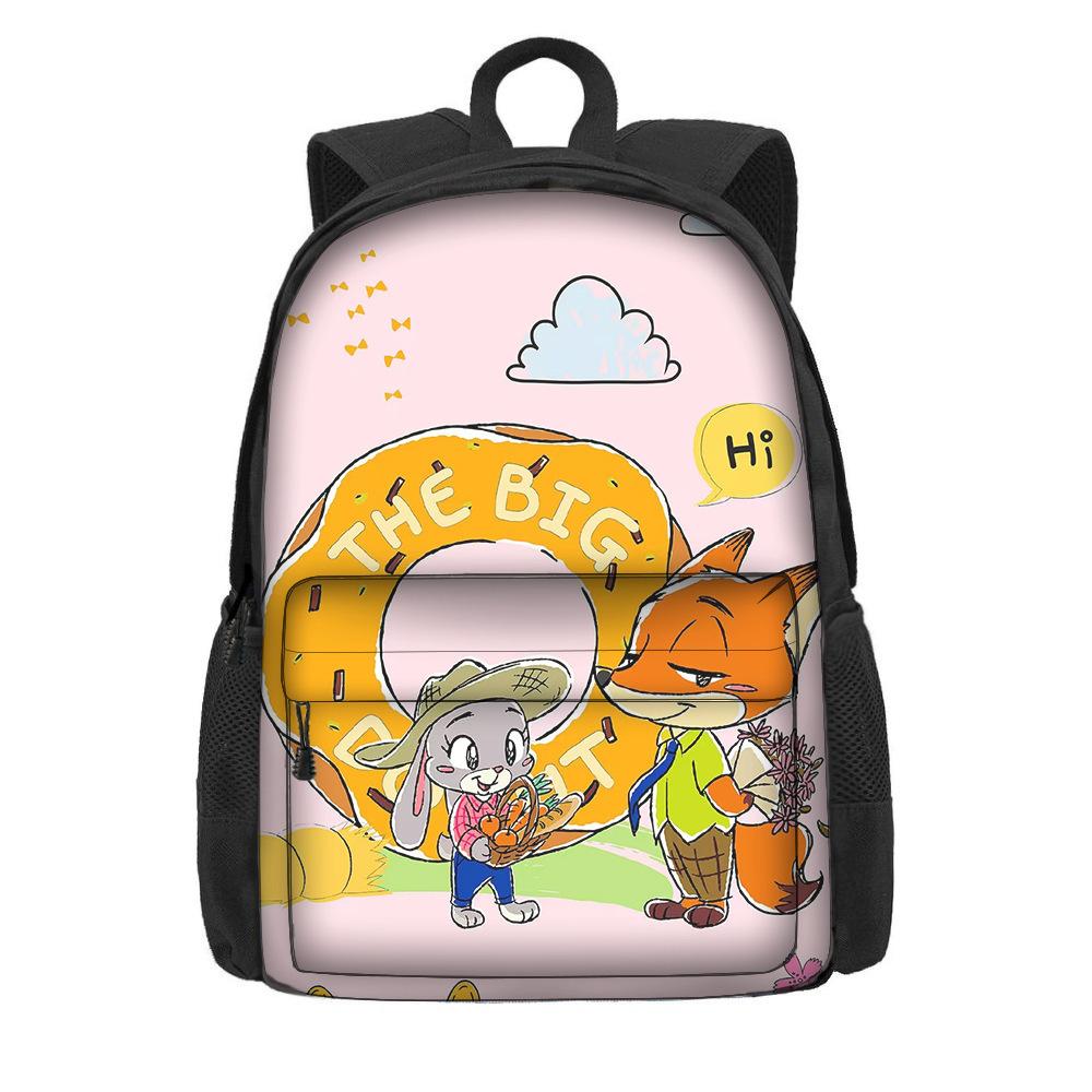 Мультяшный рюкзак на тему «Зверополис 2» для учеников начальной школы, большая вместимость, легкий рюкзак на два плеча