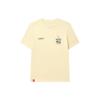 Fila Letter Print Crew Neck Short Sleeve T-Shirt Men Tops Yellow F11M319101F-YE
