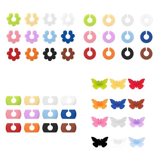 12Pcs Silicone Wine Glass Markers Color Random Wine Glass Identifier Rings Juice Beverage Wine Glass Labels Tags for Parties Receptions Weddings