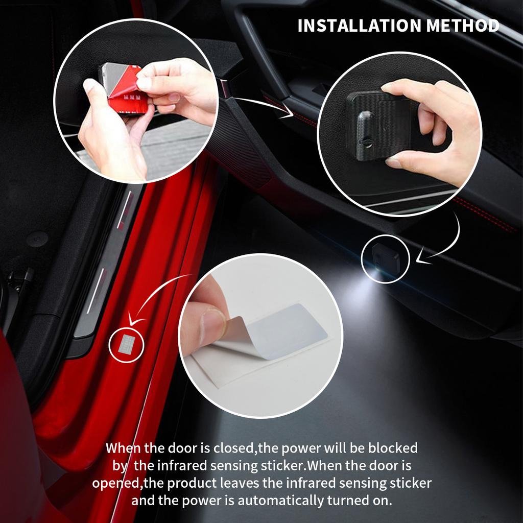 1/2PCS For Holden HSV Badge Commodore Cruze Captiva Colorado Car Door Welcome Lights Laser Projector Logo Wireless Sensing