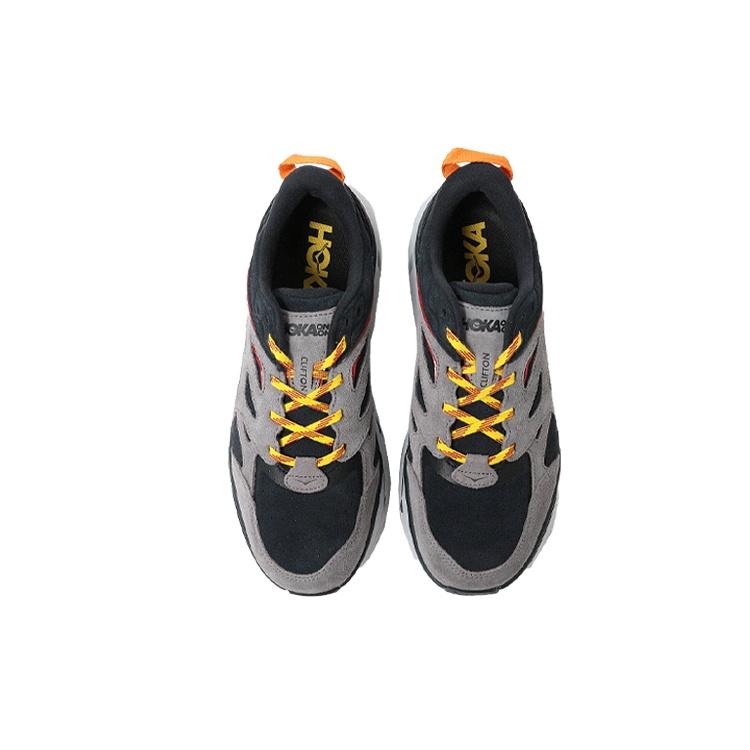 HOKA One One Clifton L Замша 'Black Lunar Rock' Мужские 1122571-BLRK
