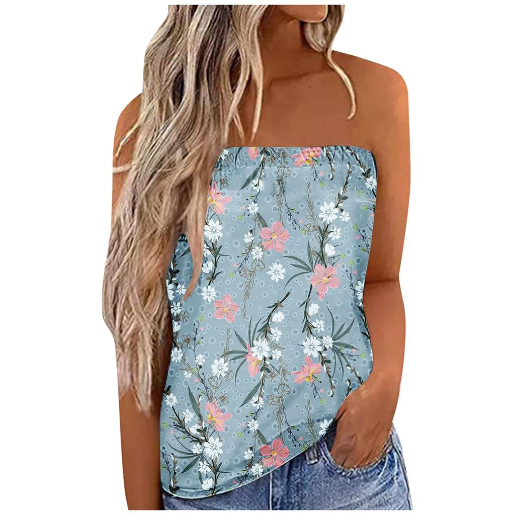 Женский летний сексуальный топ без рукавов с открытыми плечами, пляжный жилет без бретелек, рубашка-бандо, сексуальные топы с открытой спиной