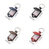 Photo Frame Key Chains PU Leather Car Key Ring Couples Friends Gifts Photo Keyring  Men