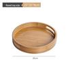 Круглый бамбуковый сервировочный поднос ZISIZ с ручками