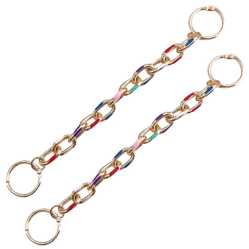 Цепочки для украшения обуви, блестящая металлическая цепочка для подростков, мужчин, женщин, взрослых, аксессуары для обуви