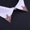 Exquisite Wedding Crown Hollowed Out Clothing Accessories Corner Badge Triangle Pins Brooch