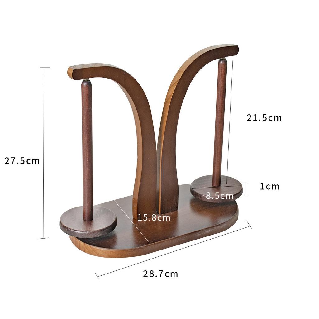 Деревянная подставка для пряжи, держатель для катушек пряжи, моталка для шерстяных клубочков, магнитный вращающийся держатель-спиннер, прядение, хранение катушек пряжи для дома, плетение