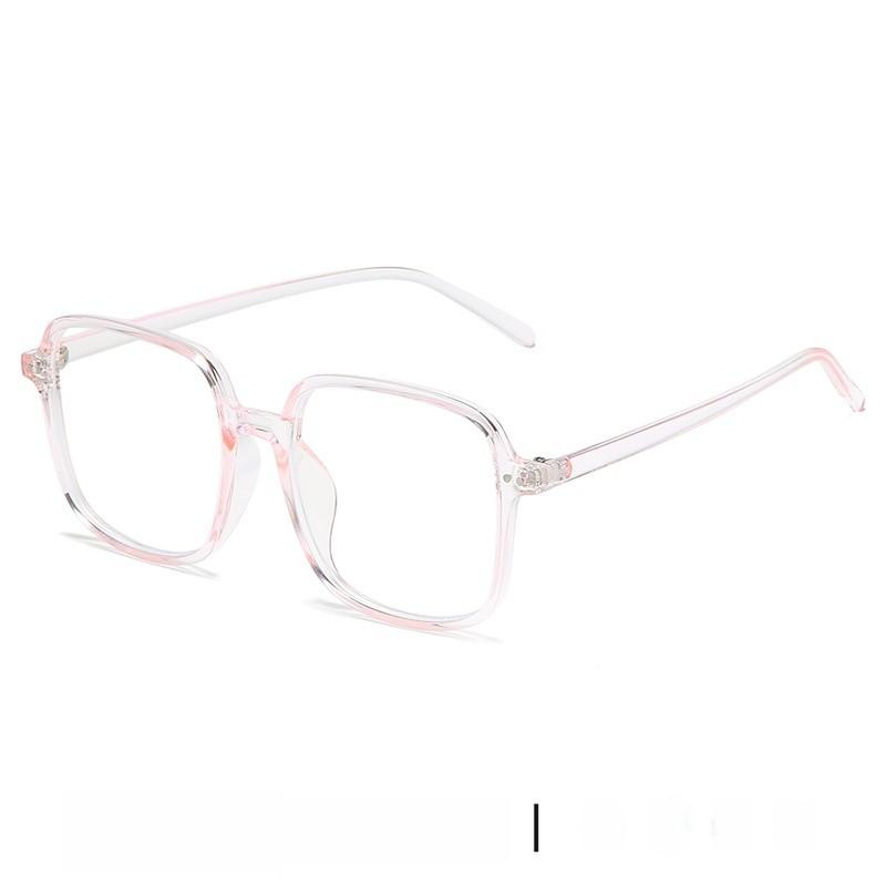 Retro Square Flat Glasses With Blue Light Filter For Office And Home Use