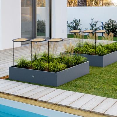 3 шт. Зонты для растений Регулируемая высота Оцинкованные стальные стержни Дышащая УФ-стабильная сетка HDPE Зонты для защиты от солнца