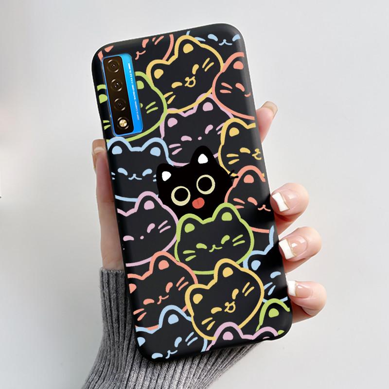 Чехол для TCL 20S 20L 20L+ 20 Pro 5G Роскошный Милый Кролик Любовь Забавный Черный Мягкий Силиконовый Чехол для Телефона для TCL20 20Pro 5G Задняя Крышка