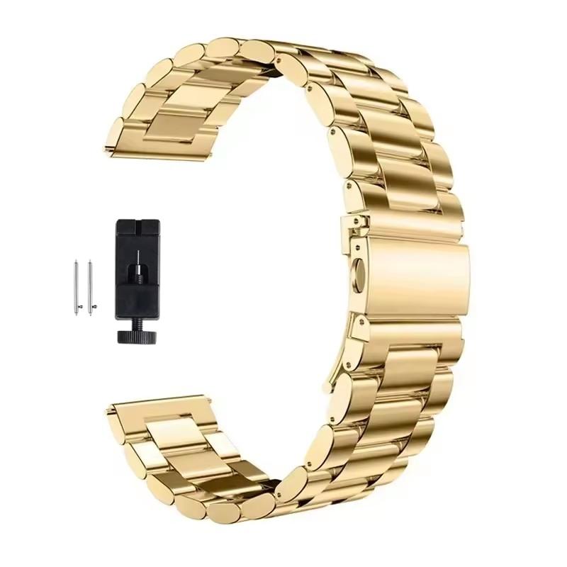 22 мм 20 мм Металлический ремешок для Samsung Galaxy Watch 7 6 5 4 40 мм 44 мм 46 мм 5Pro 45 мм Ремешок из нержавеющей стали для Amazfit Bip Huawei GT4.