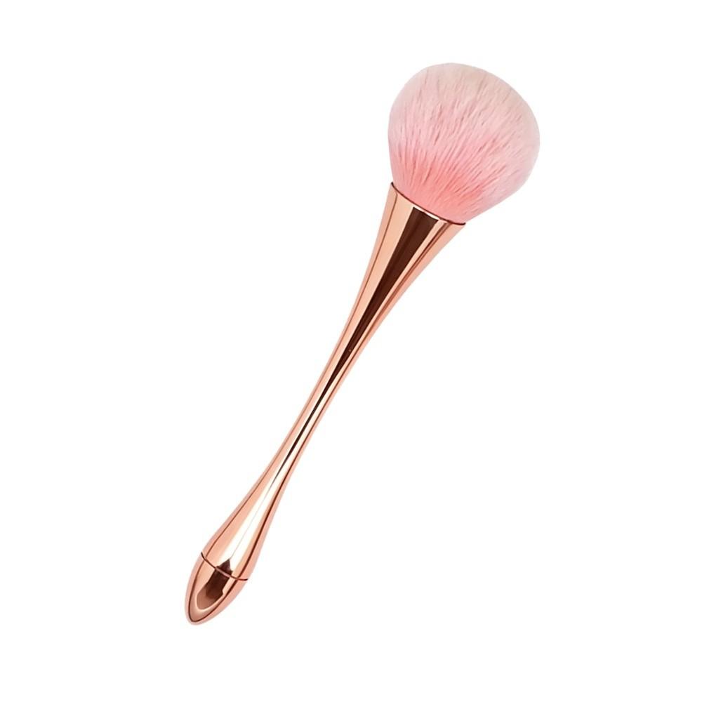Ergonomic Comfort Handle Nail Dust Brush Acrylic Powder Leftover Quick Removal